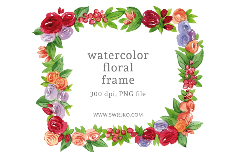 floral-frame-hand-painted