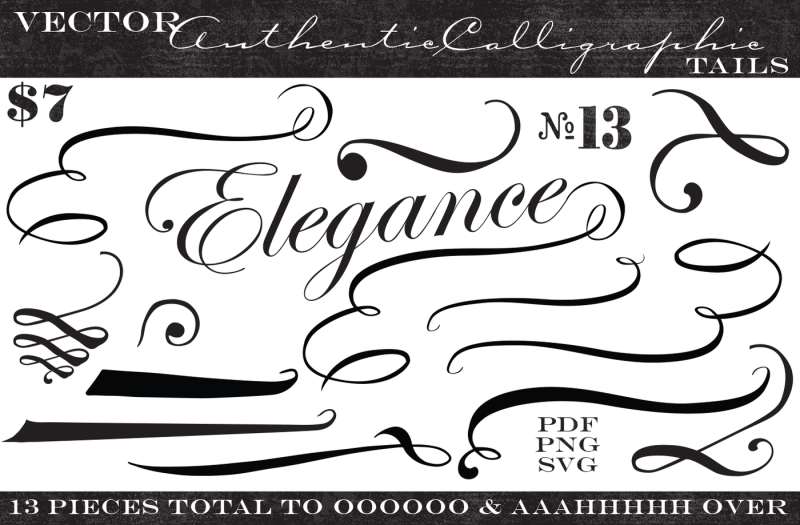 vintage-vector-calligraphic-tails