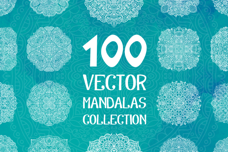 100-vector-mandalas-round-ornaments
