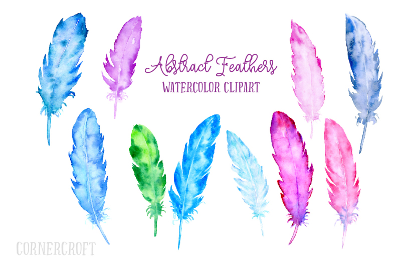 watercolor-abstract-feathers