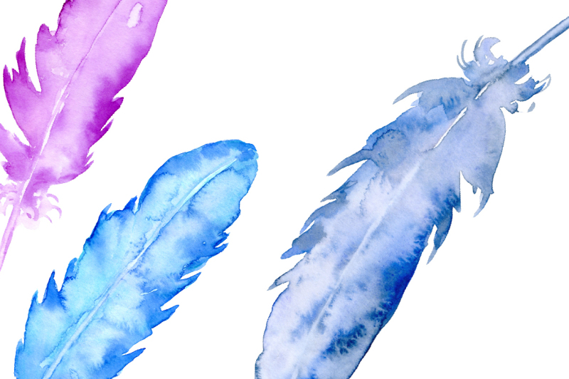 watercolor-abstract-feathers