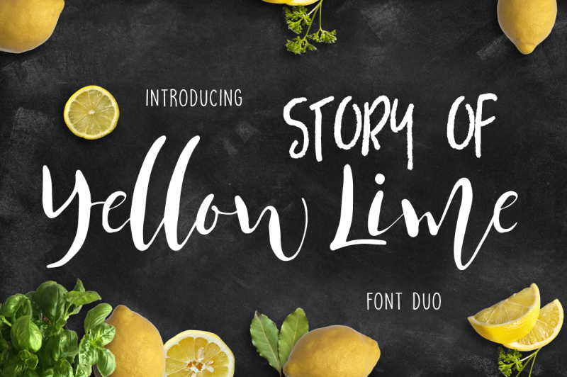 yellow-lime-font-duo-vector-doodle