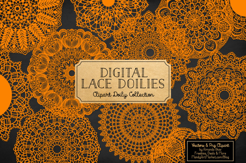 orange-vector-lace-doilies