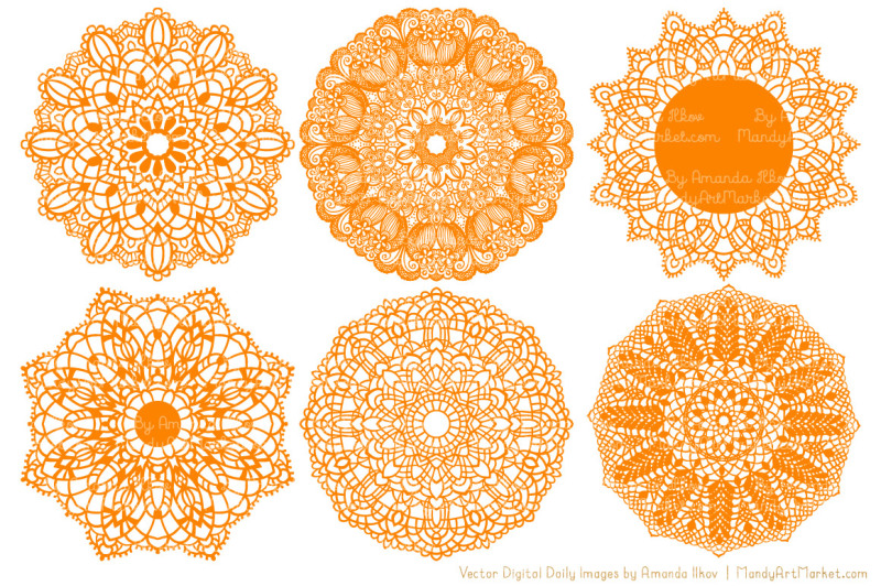 orange-vector-lace-doilies
