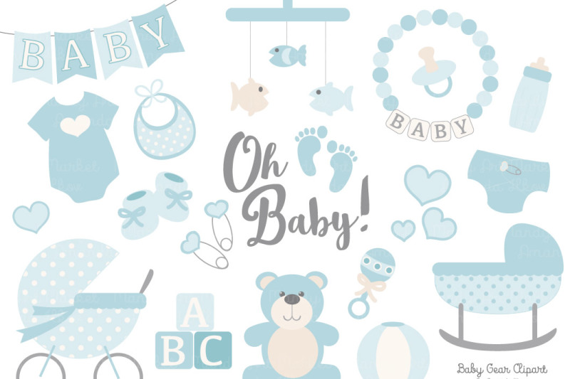 oh-baby-clipart-and-vectors-set-in-soft-blue