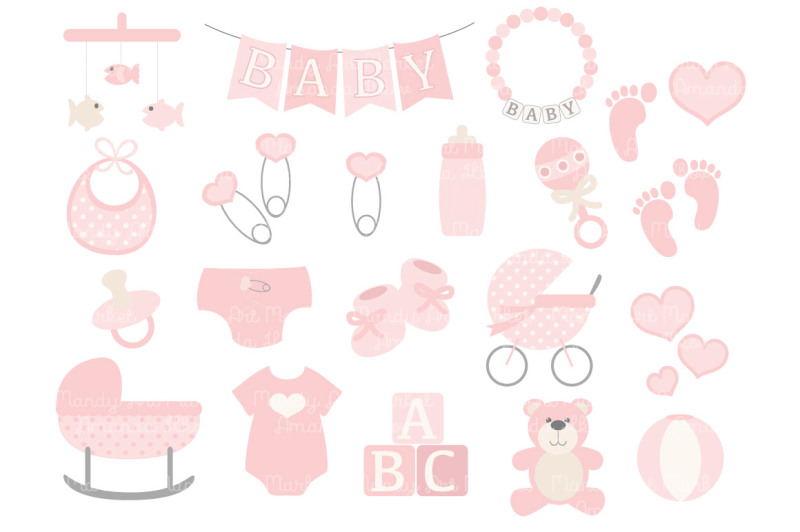 soft-pink-vector-baby-items