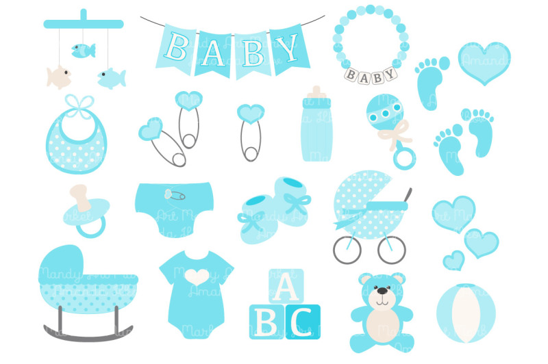 tropical-blue-vector-baby-items