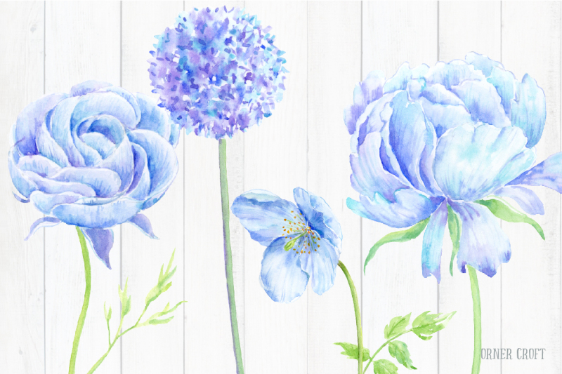 watercolor-clip-art-blue-garden