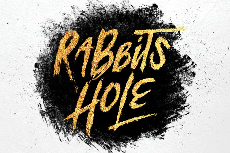 rabbits-hole-brush-font-bonus