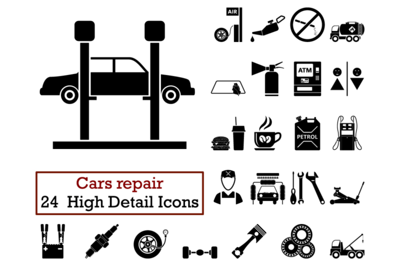 set-of-24-car-repair-icons