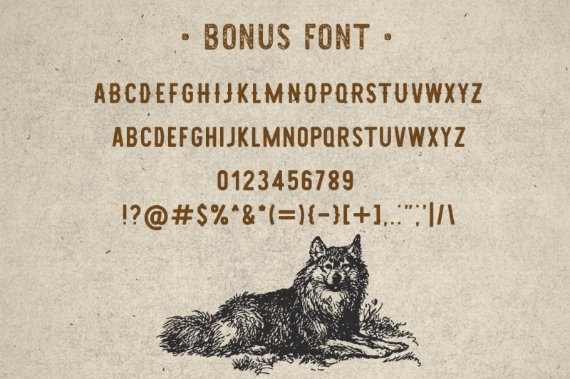 vintage-animal-pack-bonus-font