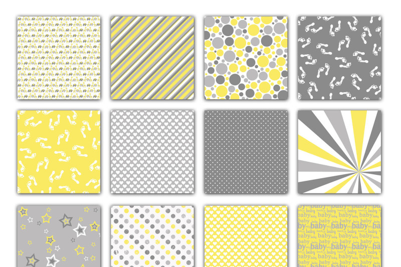baby-digital-paper-in-grays-and-yellow