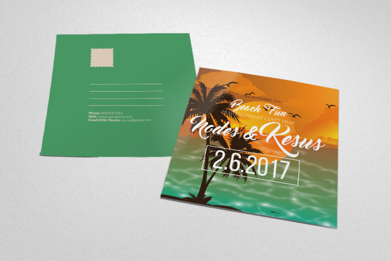 summer-beach-party-post-card