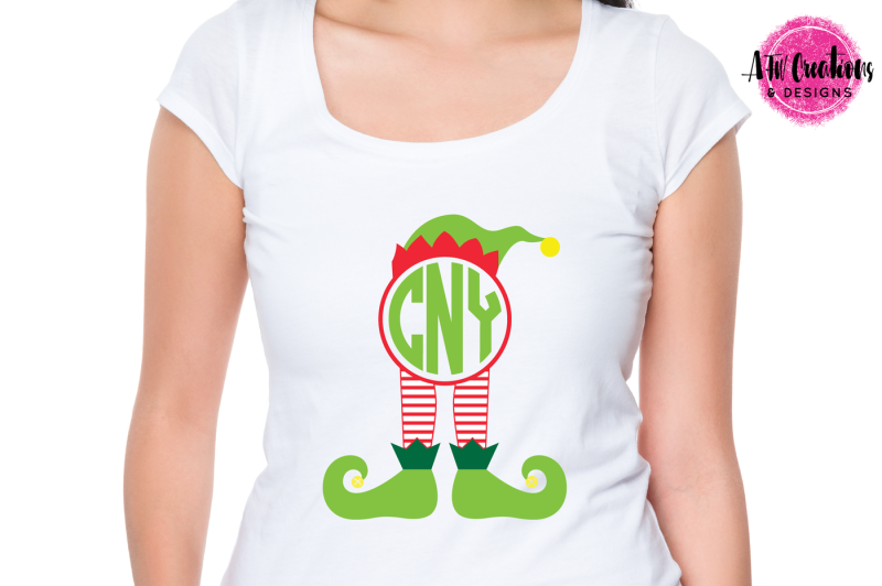 Download Monogram Elf - SVG, DXF, EPS Cut FIle By AFW Designs | TheHungryJPEG.com