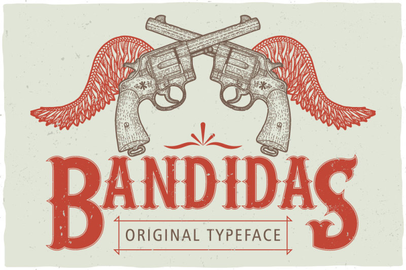 bandidas-label-font