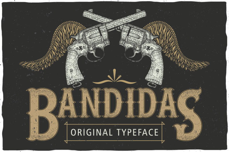 bandidas-label-font