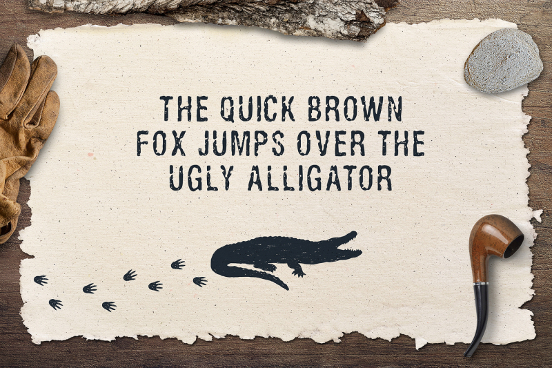ugly-alligator-grunge-typeface