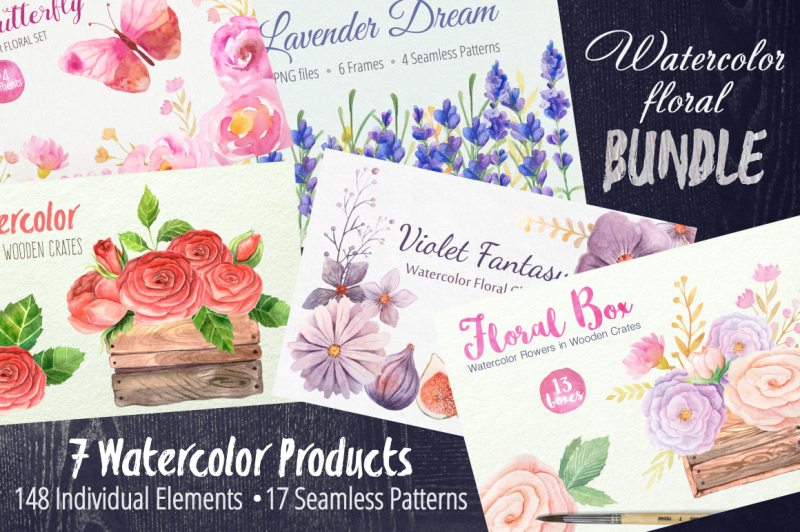 watercolor-floral-bundle