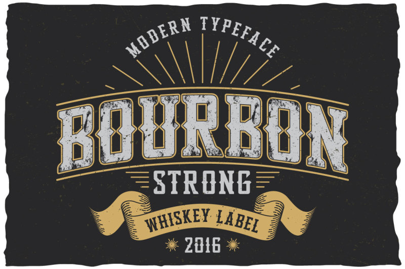 bourbon-strong-label-font