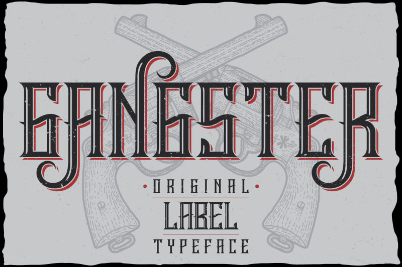 gangster-label-typeface