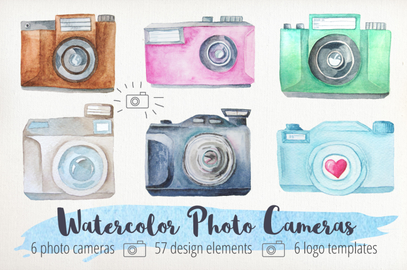 watercolor-cameras-clip-art