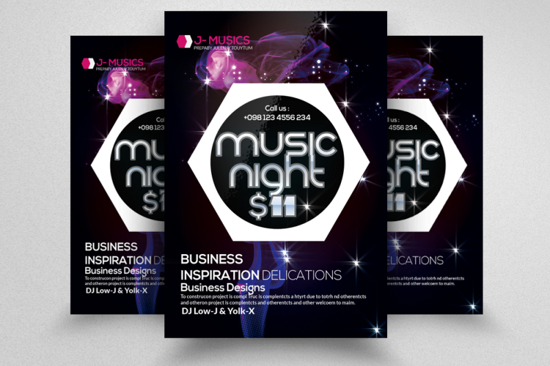 music-night-flyer-templates