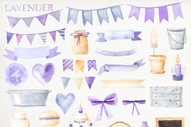 watercolor-lavender-design-pack