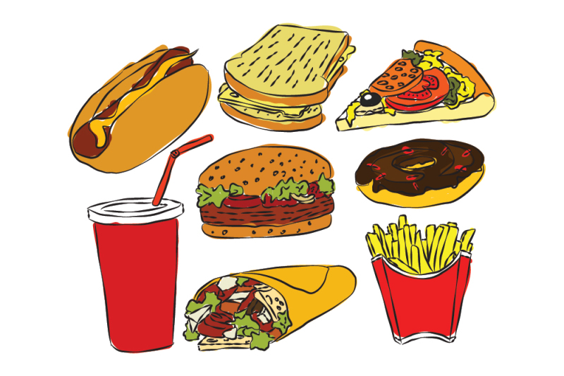 sketch-style-fastfood