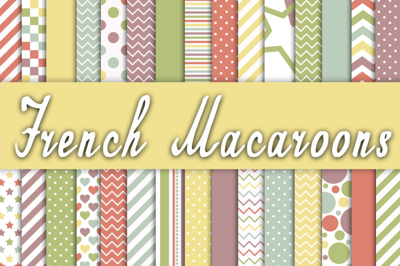 french-macaroons-digital-paper