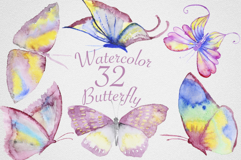 watercolor-butterfly-set-2