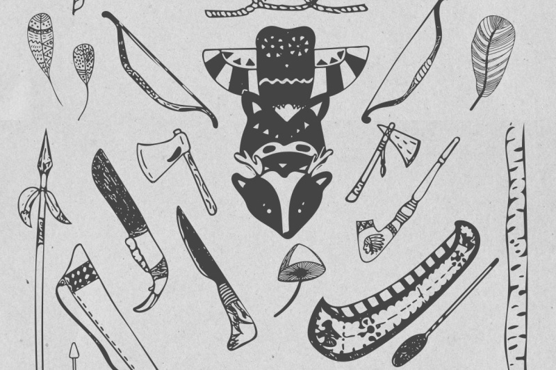 hand-drawn-tribal-vectors