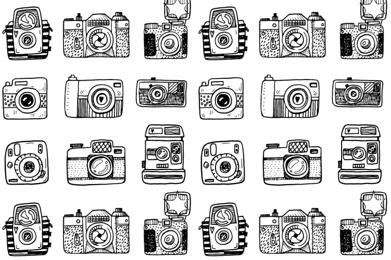 hand-drawn-camera-set-patterns