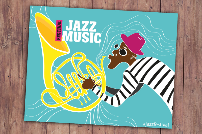 jazz-poster-with-saxophonist