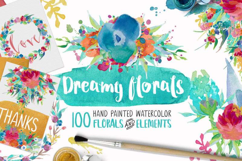 dreamy-florals-watercolor-clipart-bundle-hand-painted-flowers-leaves-wreath-and-more