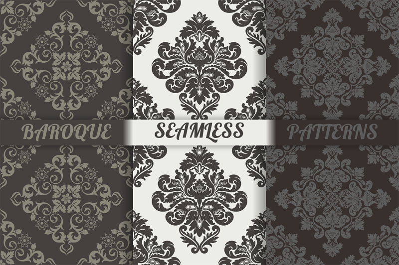 damask-seamless-patterns-set