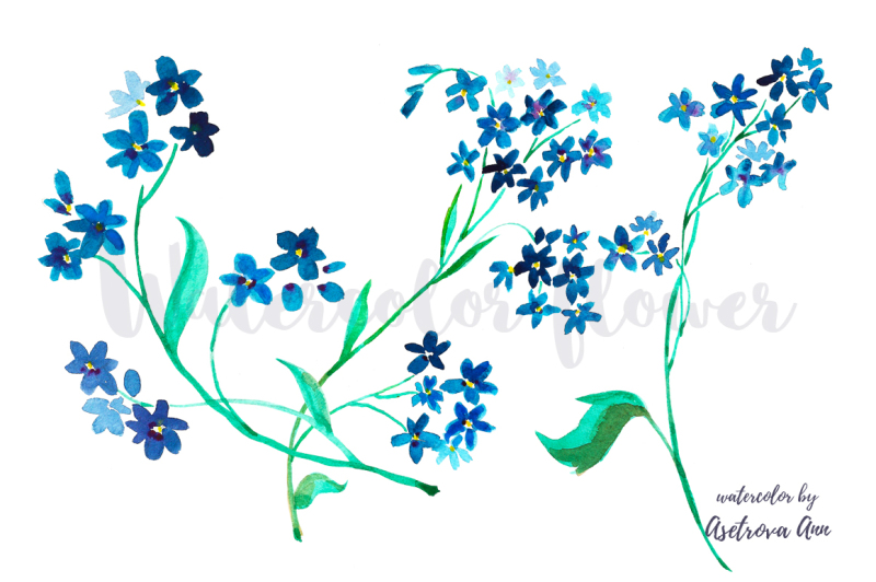 watercolor-blue-flower