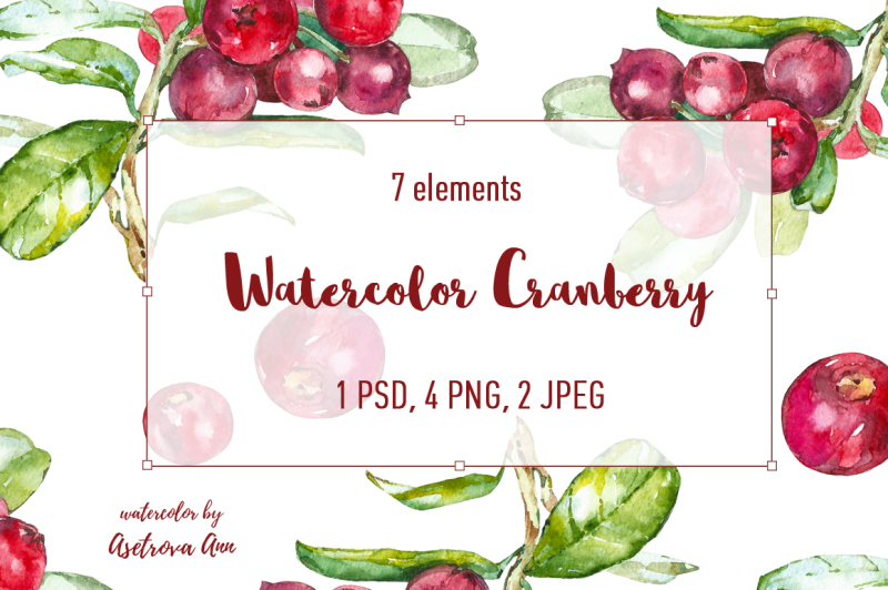 watercolor-cranberry