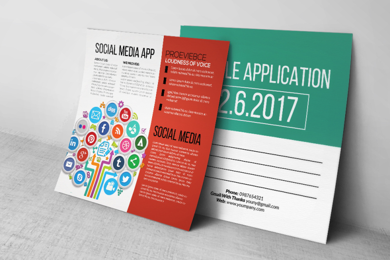 social-media-app-post-card-template