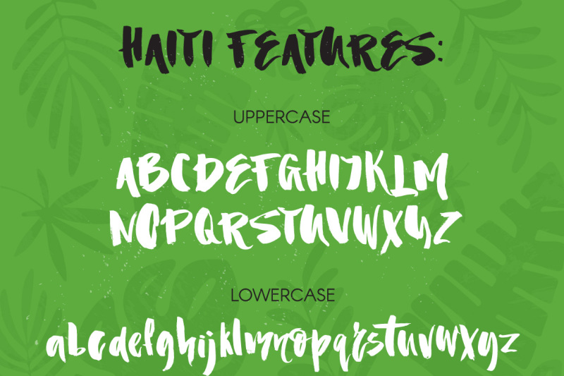 haiti-organic-brush-font-extras