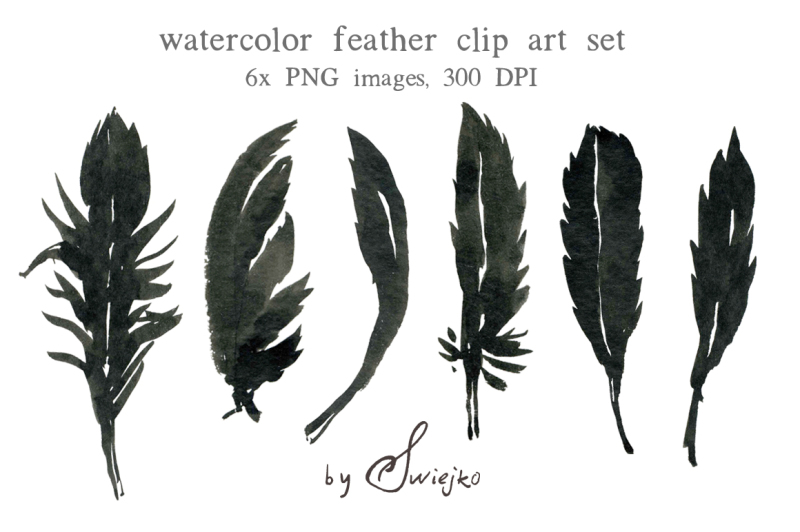 watercolor-clipart-halloween-feather-clipart-silhouette