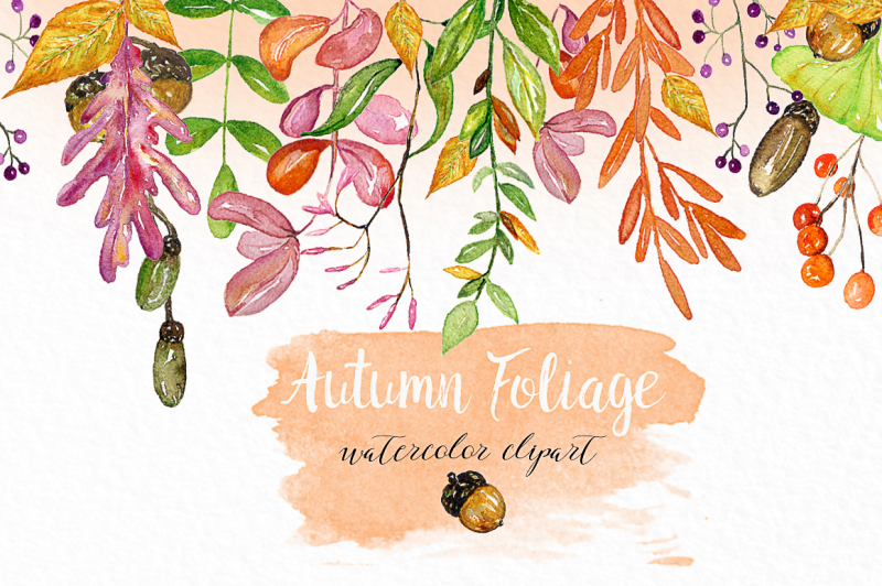 autumn-foliage-watercolor-clipart