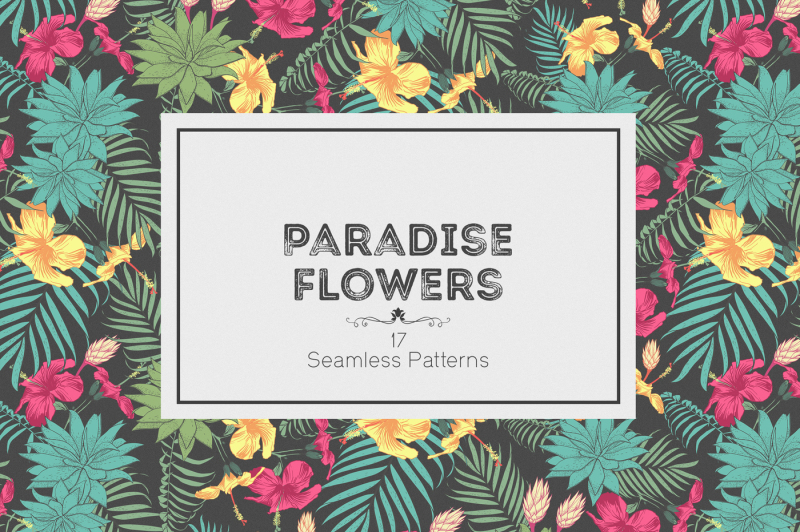 paradise-flowers-patterns