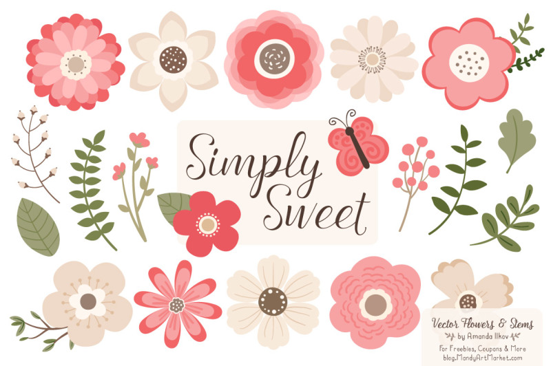simply-sweet-vector-flowers-and-stems-clipart-in-coral