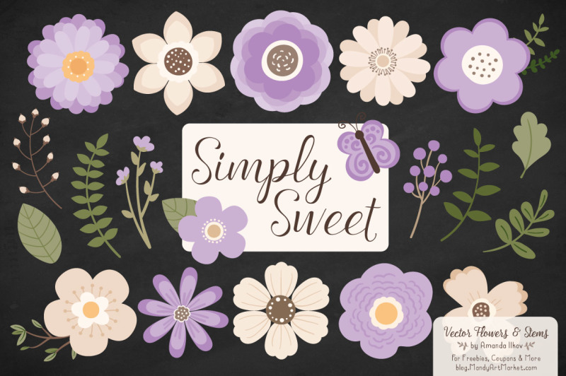 simply-sweet-vector-flowers-and-stems-clipart-in-lavender