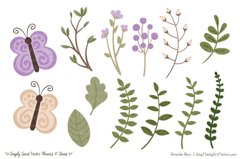 simply-sweet-vector-flowers-and-stems-clipart-in-lavender