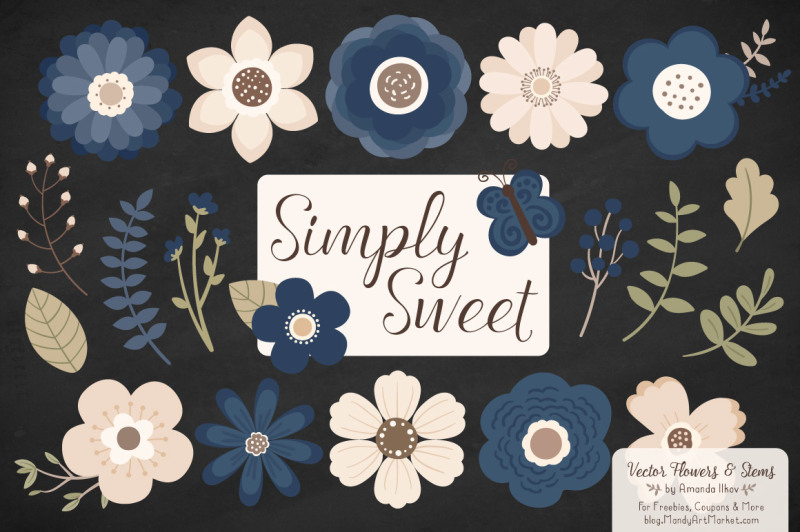 simply-sweet-vector-flowers-and-stems-clipart-in-navy