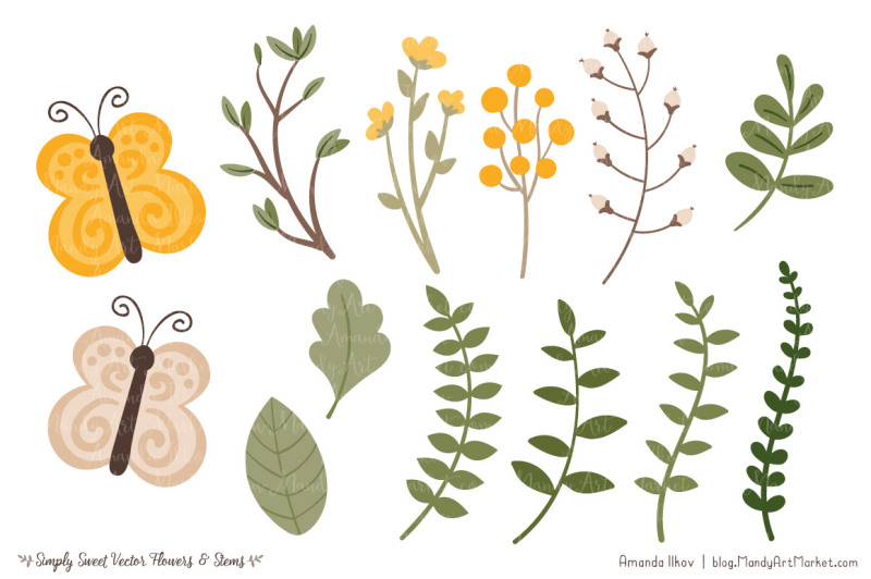 simply-sweet-vector-flowers-and-stems-clipart-in-sunshine