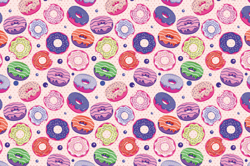 cute-donuts-with-colorful-glazing