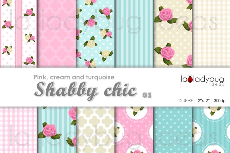 shabby-chic-pink-cream-and-turquoise-digital-wallpapers