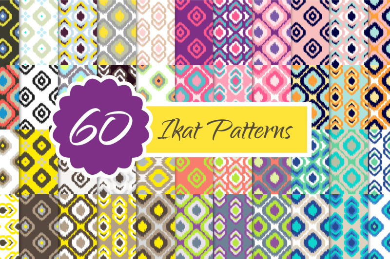 60-ikat-seamless-patterns